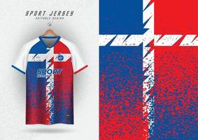 Contexte pour sport Jersey Football chemise fonctionnement chemise courses chemise grain modèle rouge bleu vecteur