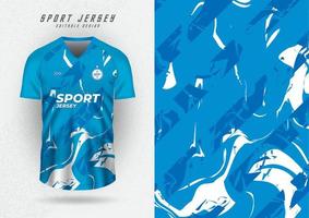 Contexte pour des sports Jersey, Football chemise, fonctionnement chemise, courses chemise, bleu l'eau vague modèle avec rayures. vecteur