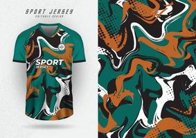 Contexte pour des sports Jersey, football Jersey, fonctionnement Jersey, courses Jersey, armée vert l'eau vague modèle. vecteur