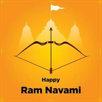 shree RAM navami Indien hindou Festival fête vecteur conception