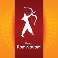 shree RAM navami Indien hindou Festival fête vecteur conception