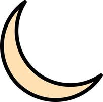 illustration de conception icône vecteur lune