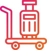 illustration de conception d'icône de vecteur de bagages