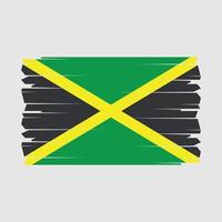 vecteur de brosse drapeau jamaïque