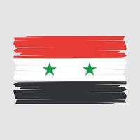vecteur de brosse drapeau syrie