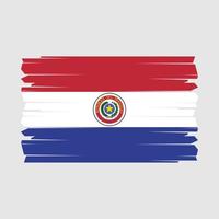 vecteur de brosse drapeau paraguay