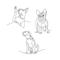 chiens vecteur illustration