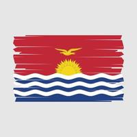 vecteur de brosse drapeau kiribati