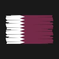 vecteur de brosse drapeau qatar