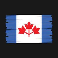 vecteur de brosse drapeau canada