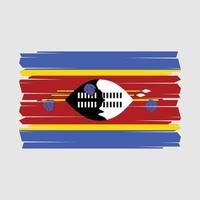 vecteur de brosse drapeau swaziland