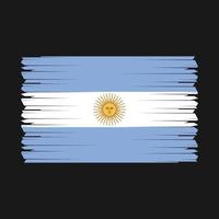 vecteur de brosse drapeau argentine