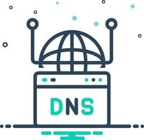 mélanger icône pour DNS vecteur