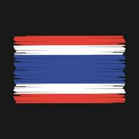 vecteur de drapeau de la thaïlande