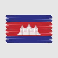 vecteur de drapeau du cambodge