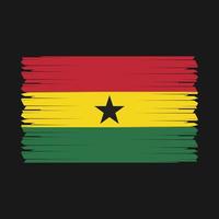 vecteur de drapeau du ghana