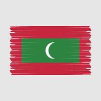 vecteur de drapeau maldives