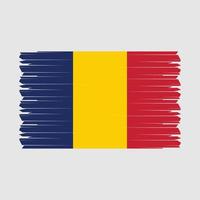 vecteur de drapeau tchad