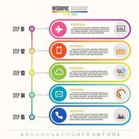 modèle de conception infographie chronologie vecteur