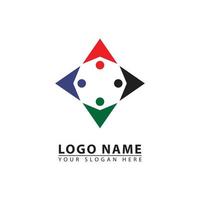 organisation groupe plat vecteur logo icône.