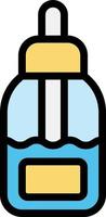 illustration de conception d'icône de vecteur d'huile organique