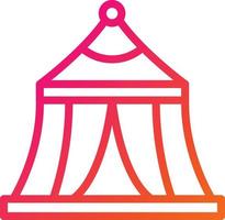 illustration de conception d'icône de vecteur de tente de cirque