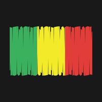 vecteur de drapeau malien