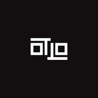 vecteur lettre otlo monogramme logo conception concept