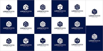 marque de lettre logo. acronyme logo. hexagone logo conception vecteur