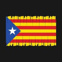 vecteur de drapeau de la Catalogne