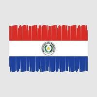 vecteur de drapeau paraguay