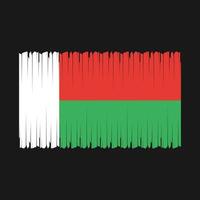 vecteur de drapeau de Madagascar