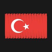 vecteur de drapeau de turquie