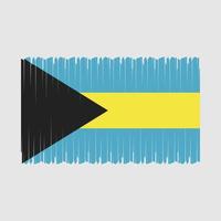 Bahamas drapeau vecteur illustration