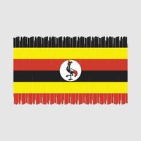 Ouganda drapeau vecteur illustration