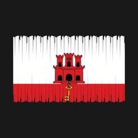 Gibraltar drapeau vecteur illustration