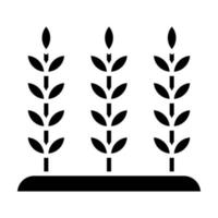 blé plantation vecteur icône