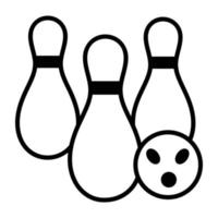 concepts de bowling à la mode vecteur