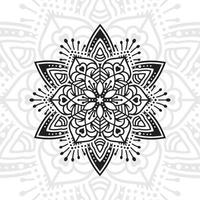 mandala de fleurs. éléments décoratifs vintage. motif oriental, illustration vectorielle. vecteur