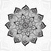 mandala de fleurs. éléments décoratifs vintage. motif oriental, illustration vectorielle. vecteur