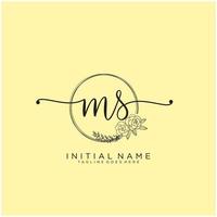 initiale SP féminin logo collections modèle. écriture logo de initiale signature, mariage, mode, bijoux, boutique, floral et botanique avec Créatif modèle pour tout entreprise ou entreprise. vecteur