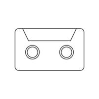 vecteur d'icône de cassette