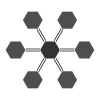 organisationnel structure icône vecteur