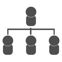 organisationnel structure icône vecteur