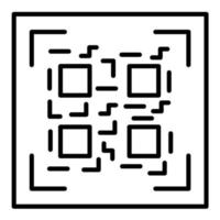 icône de vecteur de code qr