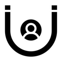 icône de vecteur d'engagement de l'utilisateur