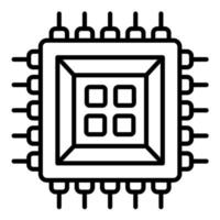 icône de vecteur de processeur