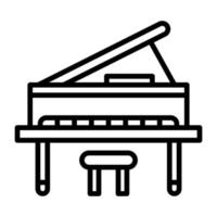 icône de vecteur de piano