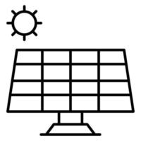 icône de vecteur de panneau solaire