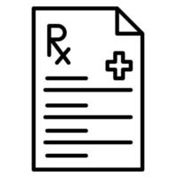 icône de vecteur de prescription